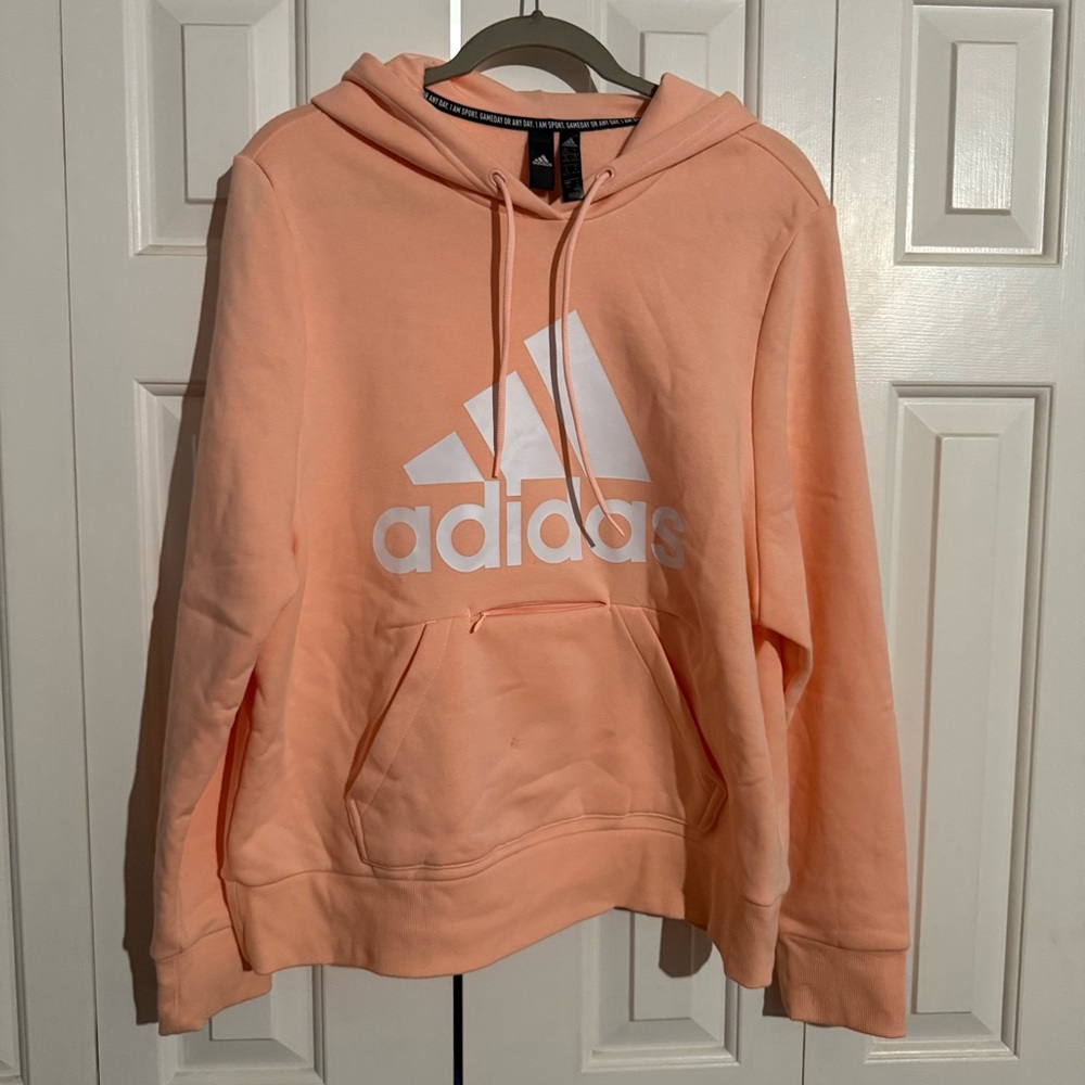 Adidas Coral Hoodie with Logo